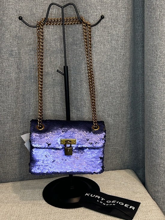 Kurt Geiger Handbags - Kurt Geiger Brixton Purple Sequin